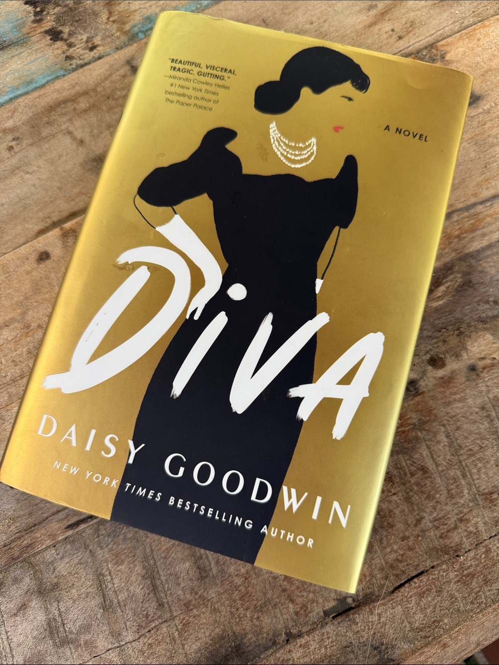 Diva by Daisy Goodwin — Gold & Black Hardcover Novel